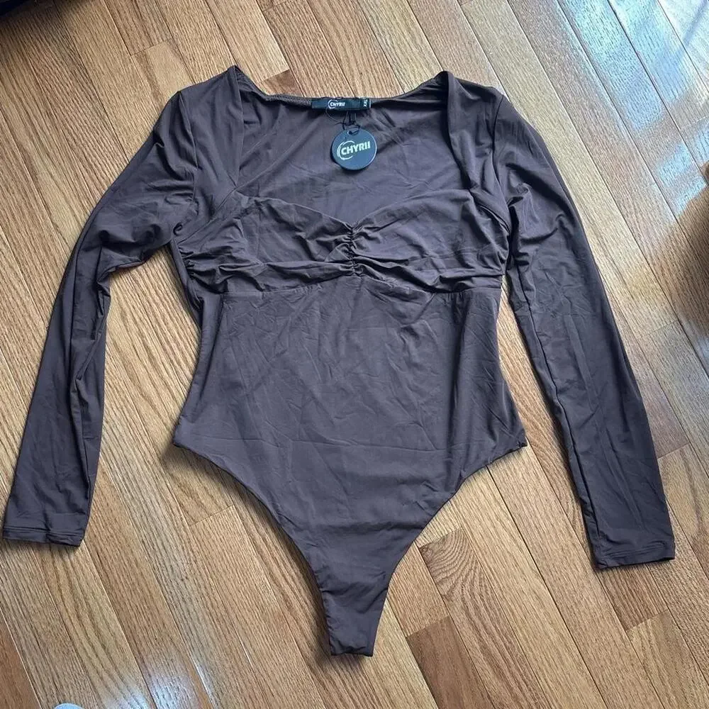 Women's brown Bodysuits